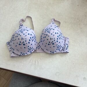 Warner's Lavender and Blue Floral Bra